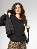 Gefütterte Jeansjacke aus Bio-Baumwolle