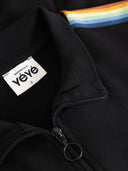 Jacke mit Kontrastband aus Bio-Baumwolle