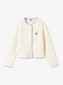 Plüsch Jacke mit Druckknöpfen aus Bio-Baumwolle
