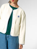 Plüsch Jacke mit Druckknöpfen aus Bio-Baumwolle