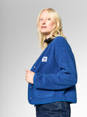 Plüsch Jacke mit Druckknöpfen aus Bio-Baumwolle