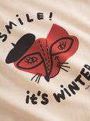 Sweatshirt mit Brust- und Backprint aus Bio-Baumwolle