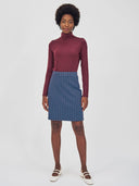 Strick-Jacquard Rock aus Bio-Baumwolle