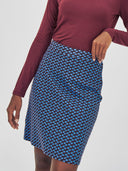 Strick-Jacquard Rock aus Bio-Baumwolle