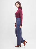 Strick-Jacquard Hose mit elastischem Bund aus Bio-Baumwolle