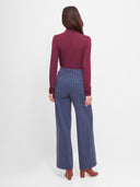 Strick-Jacquard Hose mit elastischem Bund aus Bio-Baumwolle