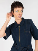 Jeans Jumpsuit mit Reißverschluss aus Bio-Baumwolle