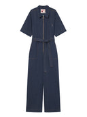 Jeans Jumpsuit mit Reißverschluss aus Bio-Baumwolle