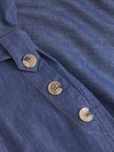 Kurzer Jeans Jumpsuit aus Bio-Baumwolle