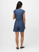 Kurzer Jeans Jumpsuit aus Bio-Baumwolle