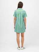 Kurzes Kleid in A-Form aus Bio-Baumwolle