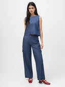 Kurzes Jeans Top aus Bio Baumwolle