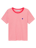 T-Shirt mit Stick aus Bio-Baumwolle