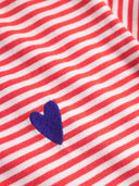 T-Shirt mit Stick aus Bio-Baumwolle