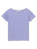 T-Shirt mit Rüschendetail aus Bio-Baumwolle