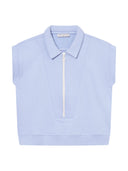 Sweat Top mit Reißverschluss aus Bio-Baumwolle