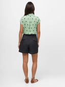 Jeans Shorts mit Band aus Bio-Baumwolle