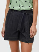 Jeans Shorts mit Band aus Bio-Baumwolle