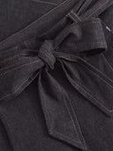 Jeans Shorts mit Band aus Bio-Baumwolle