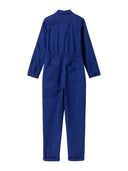 Jumpsuit mit Reißverschluss und Kragen aus Bio-Baumwolle