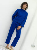 Pullover mit Stehkragen aus Bio-Baumwolle