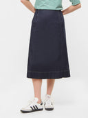 Ausgestellter Jeans Rock aus Bio-Baumwolle