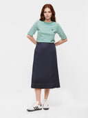 Ausgestellter Jeans Rock aus Bio-Baumwolle