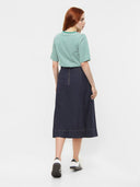 Ausgestellter Jeans Rock aus Bio-Baumwolle