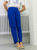 Jersey Hose mit Bundfalte Bio-Baumwolle